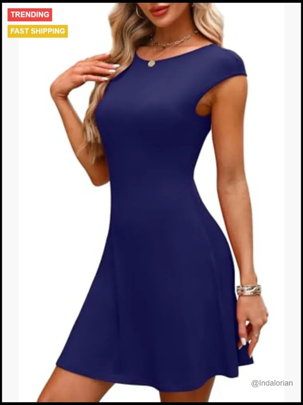 Cap Sleeve Cocktail Bodycon Mini Dress for Formal Party Club Outfits - Picture 4 of 7